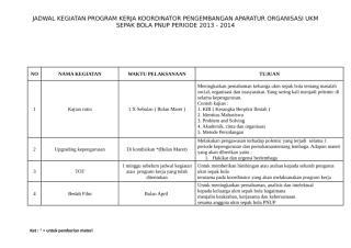 schedule kegiatan program kerja koord. pao.doc