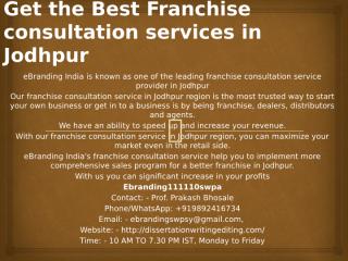 2.Get the Best Franchise consultation services in Jodhpur.pptx