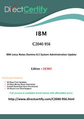 C2040-956 Free  Dump Download (PDF).pdf